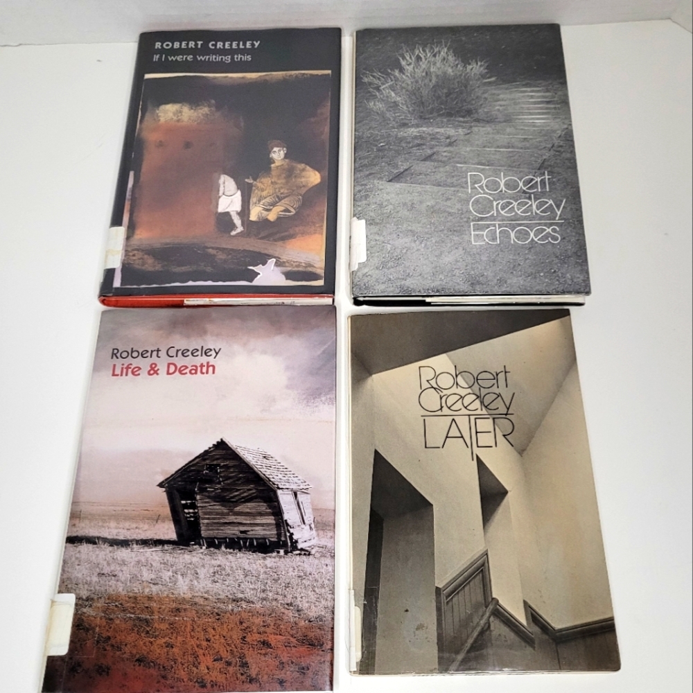 Lot of 4 Robert Creeley Books of Poetry Ex-Library